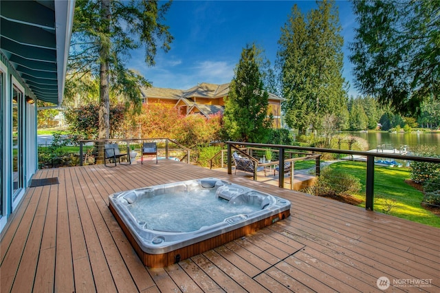 2942 222nd Pl SE, Sammamish, WA 98075 - deck featuring a water view