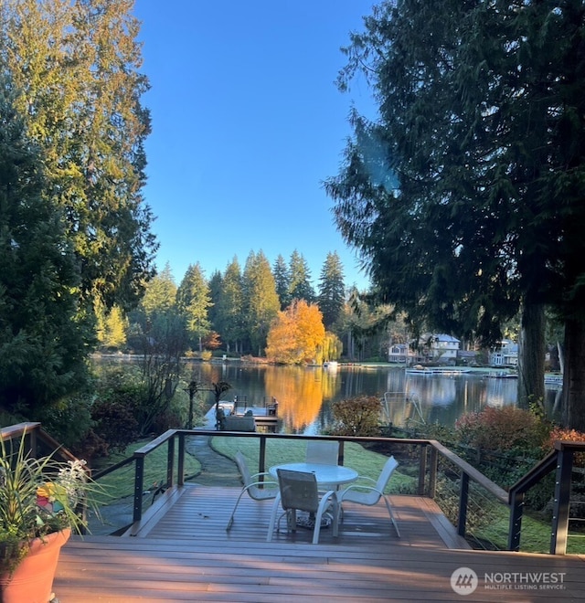 2942 222nd Pl SE, Sammamish, WA 98075 - deck featuring a water view