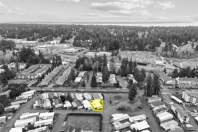 18501 52nd Ave W Unit 83, Lynnwood, WA 98037 - view of property location featuring an industrial area, property boundaries highlighted, and a forest