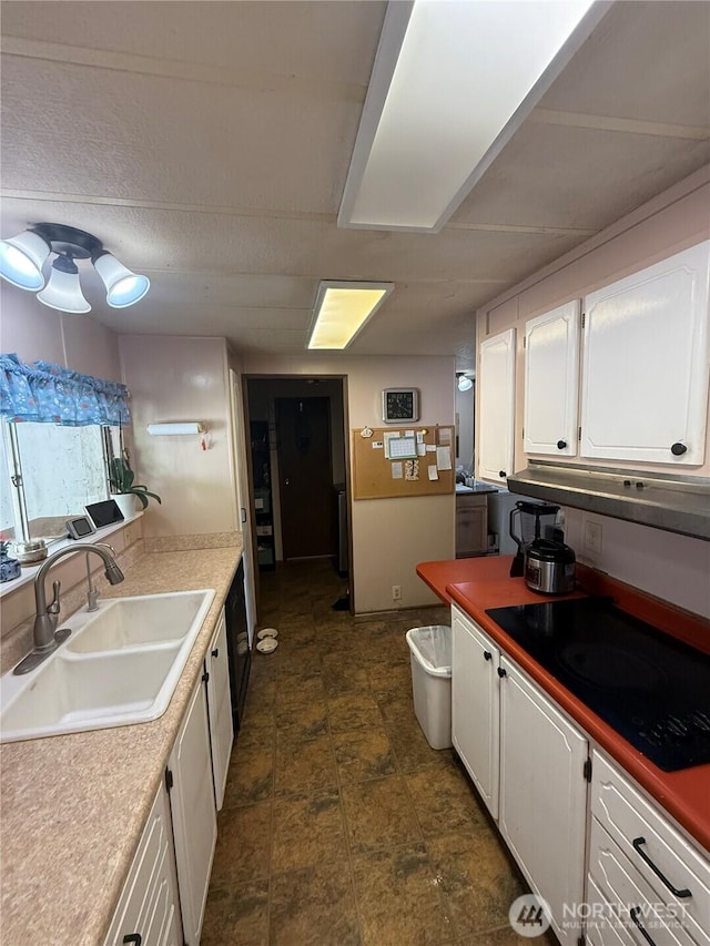 24 Hubbert Rd, Omak, WA 98841 - kitchen with a sink, white cabinets, and light countertops