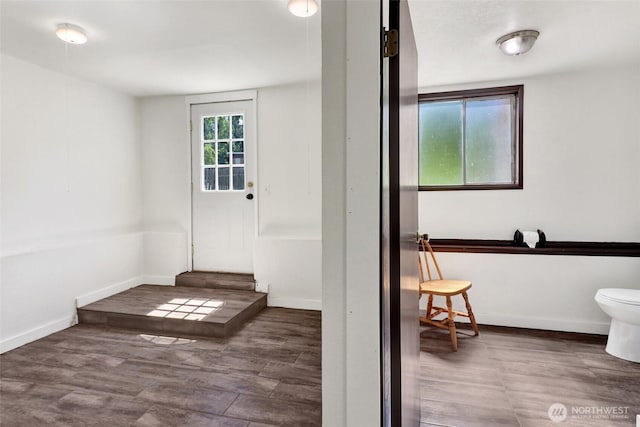 3125 Mcleod Rd, Bellingham, WA 98225 - foyer entrance with baseboards and wood finished floors