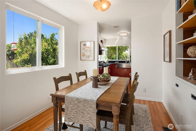 1210 S Mcclellan St, Seattle, WA 98144 - dining area with light wood-type flooring and baseboards
