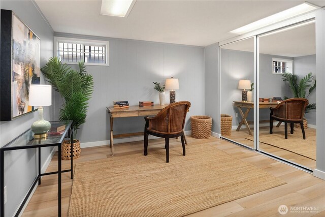 1210 S Mcclellan St, Seattle, WA 98144 - home office with wood finished floors, healthy amount of natural light, and baseboards