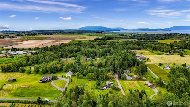 2957 Unick Rd, Ferndale, WA 98248 - drone / aerial view of mountains
