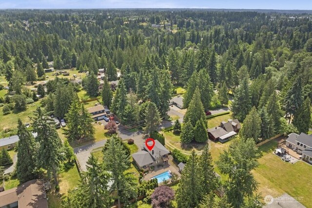 5208 S 380th St, Auburn, WA 98001 - aerial view of property's location featuring a forest