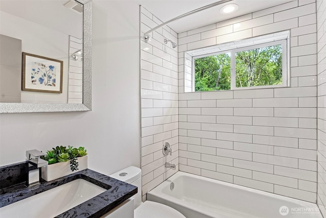 3435 103rd Pl NE, Bellevue, WA 98004 - full bath with vanity, toilet, and shower / washtub combination