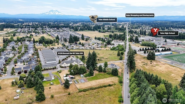 9139 Burnett Rd SE, Yelm, WA 98597 - bird's eye view of mountains