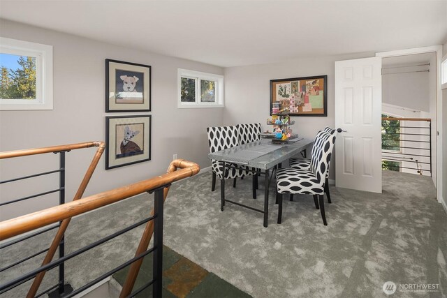 6819 SE 32nd St, Mercer Island, WA 98040 - carpeted dining area with plenty of natural light