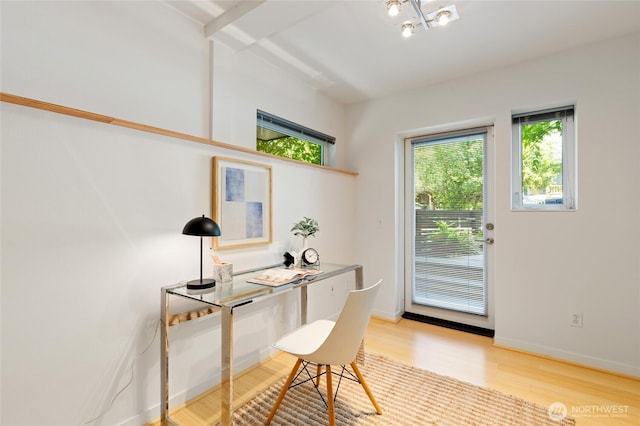 1805 N 36th St, Seattle, WA 98103 - office with light wood-type flooring and baseboards