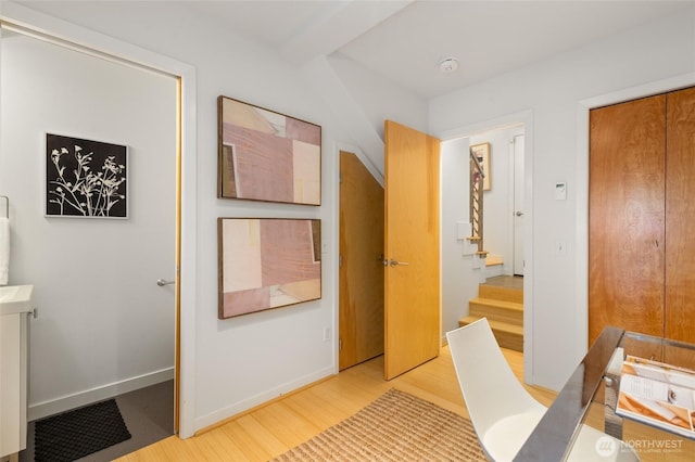 1805 N 36th St, Seattle, WA 98103 - bedroom featuring light wood-type flooring and baseboards