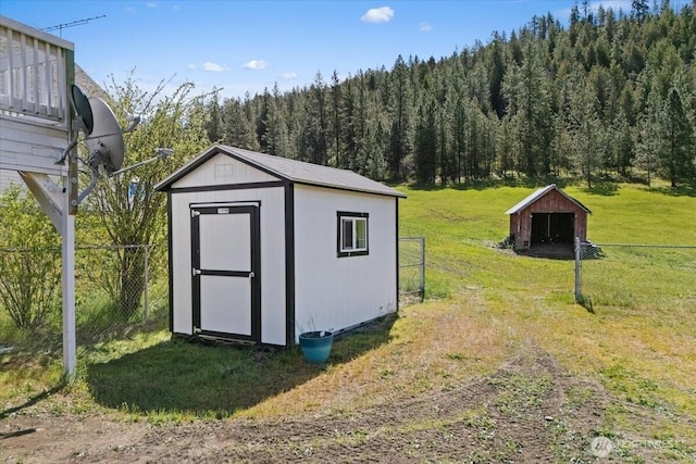 42480 N State Route 25, Davenport, WA 99122 - view of shed with a wooded view