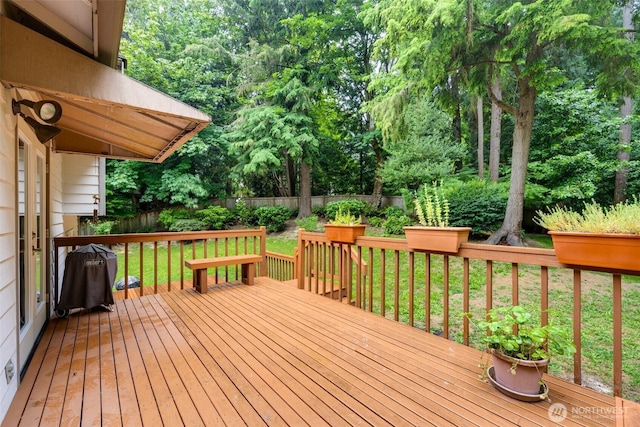 10411 23rd Street Ct E, Edgewood, WA 98372 - deck with a fenced backyard and area for grilling