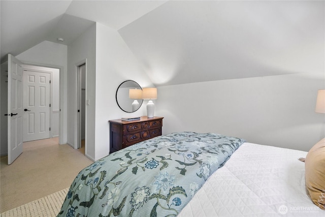 2020 Evergreen Point Rd, Medina, WA 98039 - carpeted bedroom featuring lofted ceiling