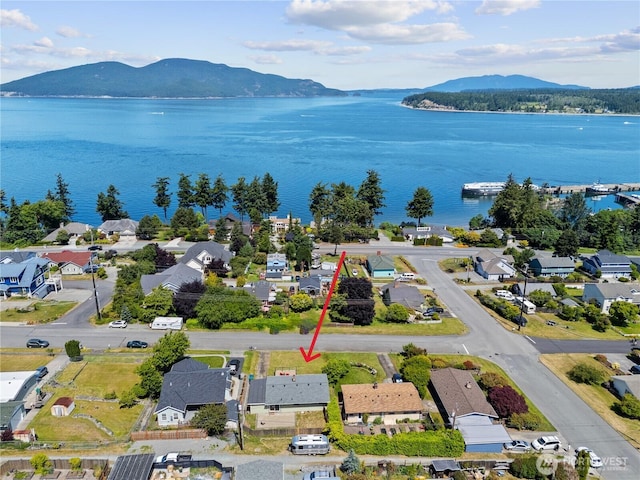 3309 W 2nd St, Anacortes, WA 98221 - bird's eye view of a water and mountain view