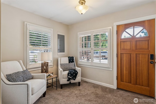 13257 4th Ave S, Burien, WA 98168 - carpeted foyer featuring baseboards and electric panel