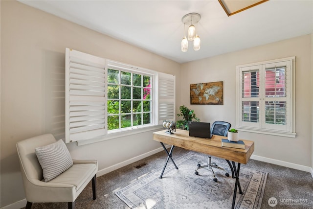 13257 4th Ave S, Burien, WA 98168 - carpeted home office featuring baseboards