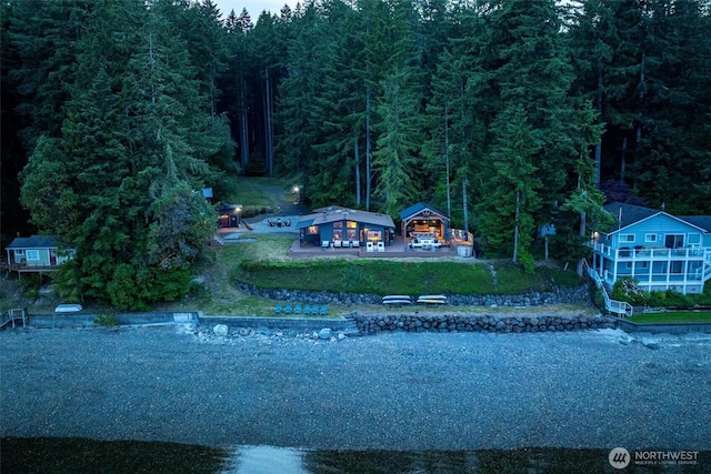 6570 E Grapeview Loop Rd, Allyn, WA 98524 - view from above of property featuring a forest