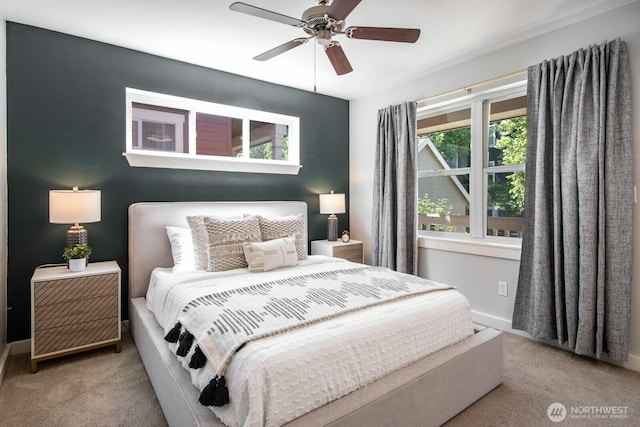4121 Martin Luther King Jr Way S, Seattle, WA 98108 - bedroom with carpet floors and a ceiling fan