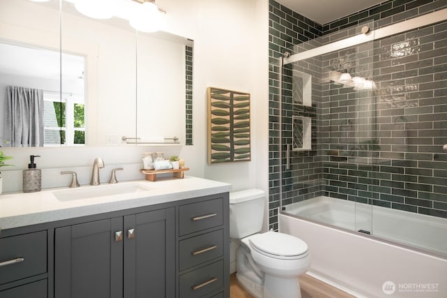 4121 Martin Luther King Jr Way S, Seattle, WA 98108 - full bath with vanity and shower / bath combination with glass door