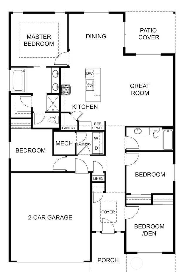 603 Cardinal Ave, Winlock, WA 98596 - home floor plan