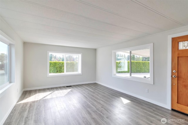 18501 52nd Ave W Unit 84, Lynnwood, WA 98037 - entryway with healthy amount of natural light, wood finished floors, and baseboards