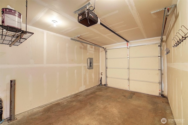 2509NE 125th St, Seattle, WA 98125 - garage with electric panel and a garage door opener