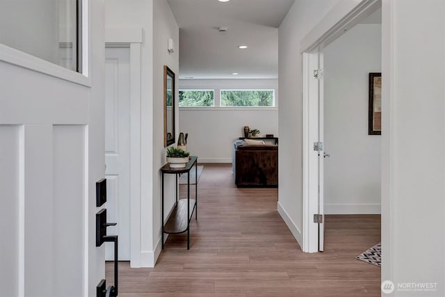 17012 106th Ave SE Lot 1, Renton, WA 98058 - hall featuring recessed lighting and wood finished floors