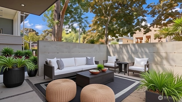 1114 26th Ave Unit A, Seattle, WA 98122 - view of patio with an outdoor living space
