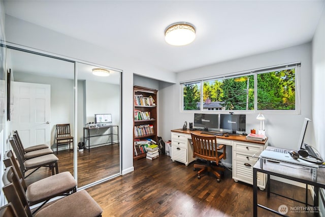 15068 NE 13th St, Bellevue, WA 98007 - office with dark wood finished floors