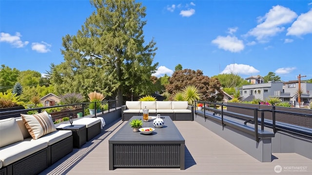 1112 26th Ave Unit A, Seattle, WA 98122 - deck featuring outdoor lounge area