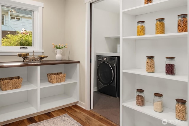 9707 SW Quartermaster Dr, Vashon, WA 98070 - pantry with washer / dryer