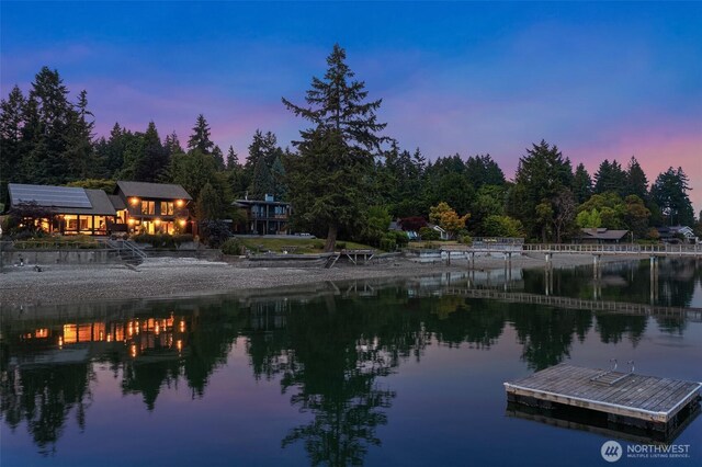 9707 SW Quartermaster Dr, Vashon, WA 98070 - water view with a floating dock