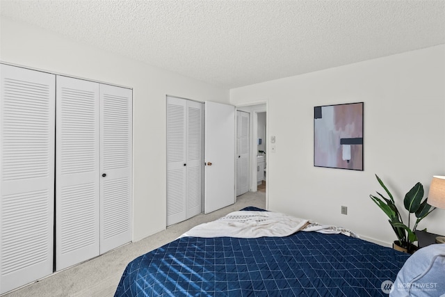 1506 N Defiance St Unit R205, Tacoma, WA 98406 - carpeted bedroom with multiple closets and a textured ceiling