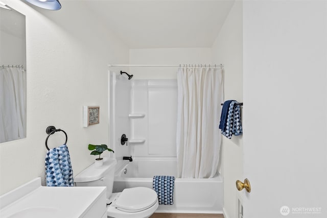 1506 N Defiance St Unit R205, Tacoma, WA 98406 - bathroom with vanity and shower / bath combo with shower curtain
