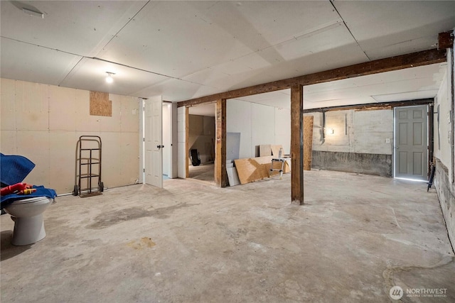 113 W Chenault Ave, Hoquiam, WA 98550 - view of unfinished below grade area