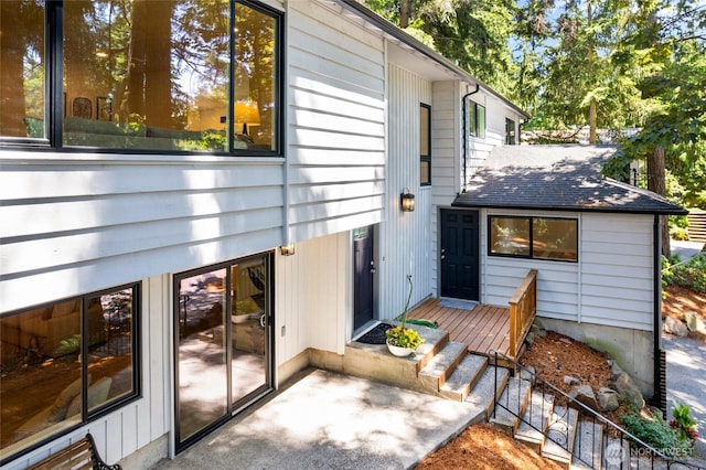 604 N 178th St, Shoreline, WA 98133 - rear view of property featuring a patio area and a shingled roof