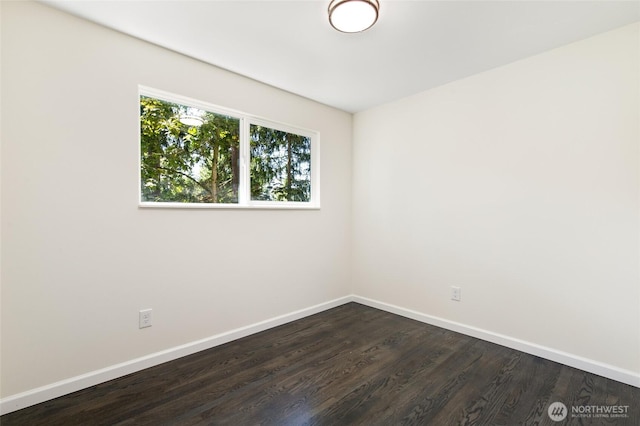 604 N 178th St, Shoreline, WA 98133 - empty room with baseboards and dark wood finished floors
