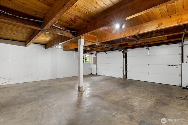 604 N 178th St, Shoreline, WA 98133 - garage with wooden ceiling