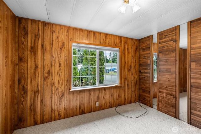 14803 SE 306th St, Kent, WA 98042 - empty room with carpet flooring and wood walls