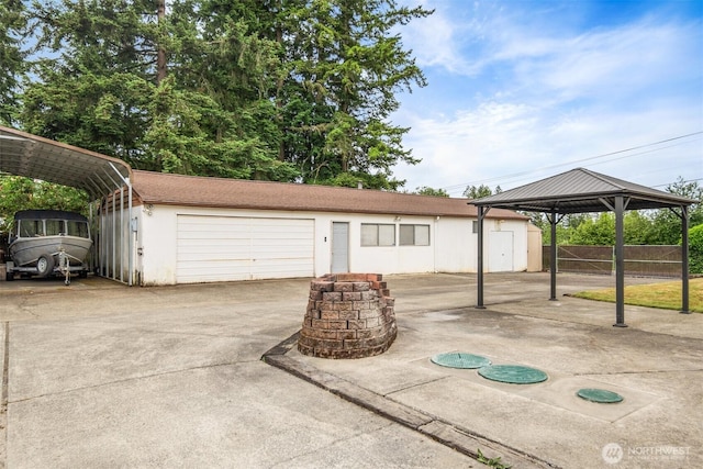 14803 SE 306th St, Kent, WA 98042 - view of front of home featuring a gazebo, an outdoor structure, and a detached garage