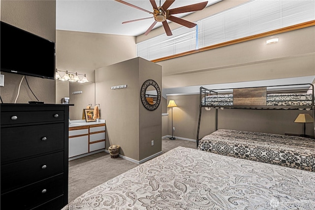 8903 Crescent Bar Rd NW Unit 18, Quincy, WA 98848 - bedroom with carpet, a towering ceiling, and baseboards