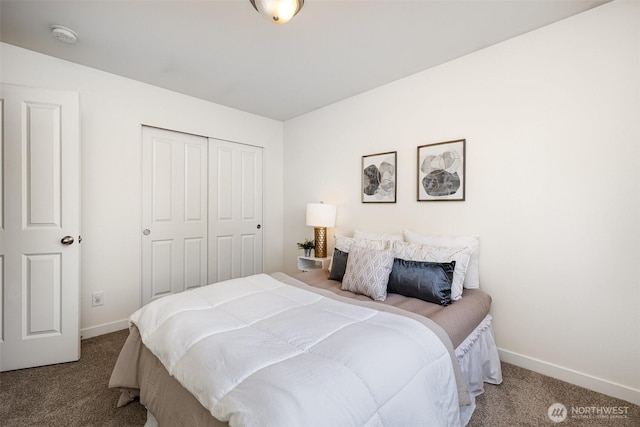 22326 35th Dr SE, Bothell, WA 98021 - bedroom featuring carpet flooring, baseboards, and a closet