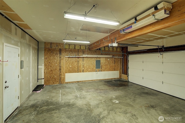 109 77th Pl SW, Everett, WA 98203 - garage with a garage door opener and electric panel