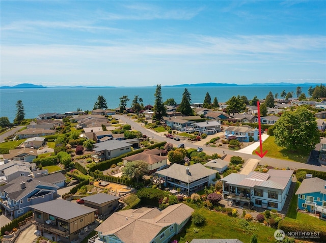 8054 Makah Rd, Birch Bay, WA 98230 - aerial view of residential area featuring a water and mountain view
