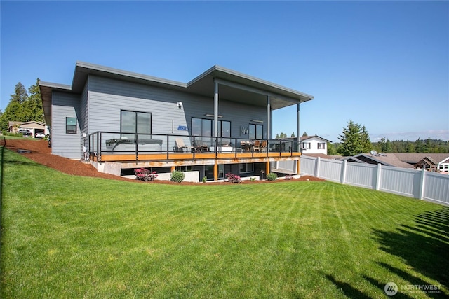 8068 Niska Rd, Blaine, WA 98230 - rear view of house with a deck