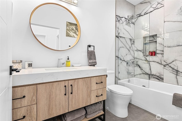 8068 Niska Rd, Blaine, WA 98230 - bathroom featuring vanity and bathtub / shower combination