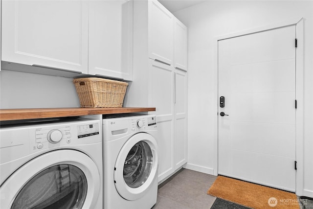 8068 Niska Rd, Blaine, WA 98230 - laundry room with cabinet space and independent washer and dryer