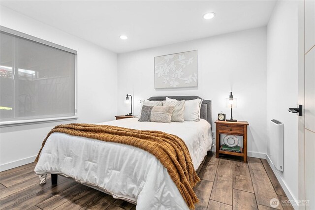 8068 Niska Rd, Blaine, WA 98230 - bedroom with hardwood / wood-style flooring and recessed lighting