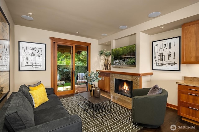 1104 Lakeside Ave S, Seattle, WA 98144 - living room with a fireplace and recessed lighting