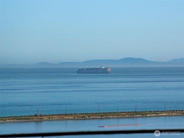13151/2 W 5th St, Port Angeles, WA 98363 - water view featuring a mountain backdrop